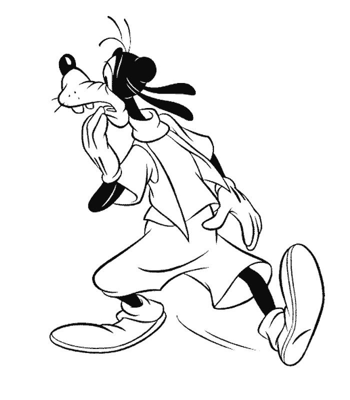 coloriage dingo regarde en arriere